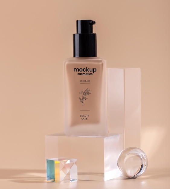 Modelo de fundação de cosméticos
