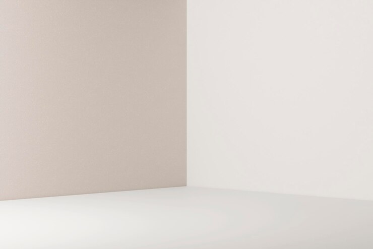 PSD modelo de fundo de produto de parede bege psd