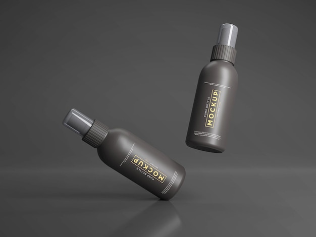Modelo de garrafa de bomba cosmética