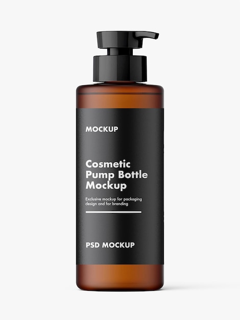 Modelo de garrafa de bomba de cosméticos
