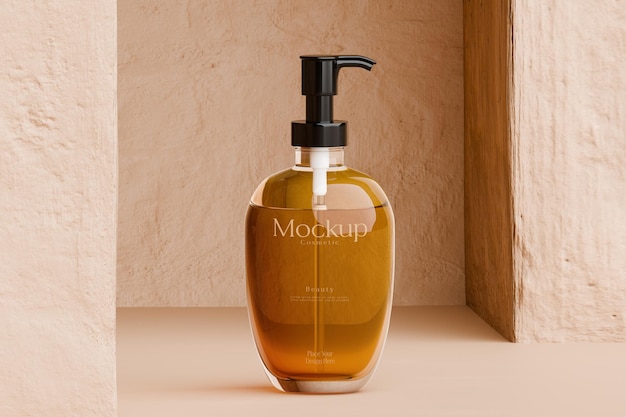 Modelo de garrafa de cosméticos