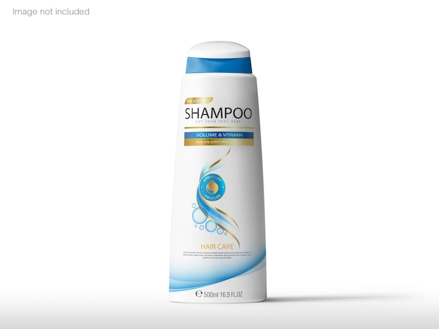 Modelo de garrafa de shampoo