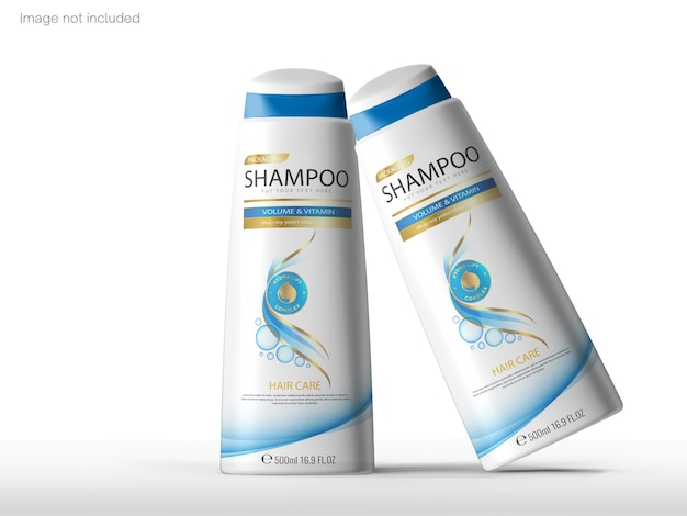 Modelo de garrafa de shampoo