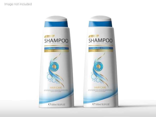 Modelo de garrafa de shampoo