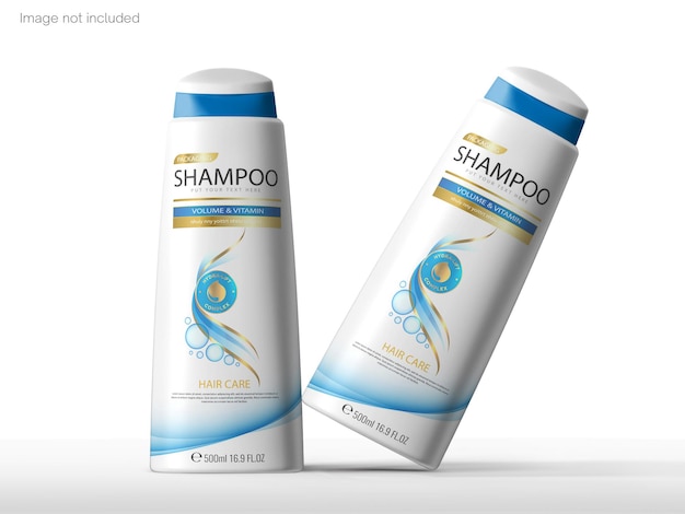 Modelo de garrafa de shampoo