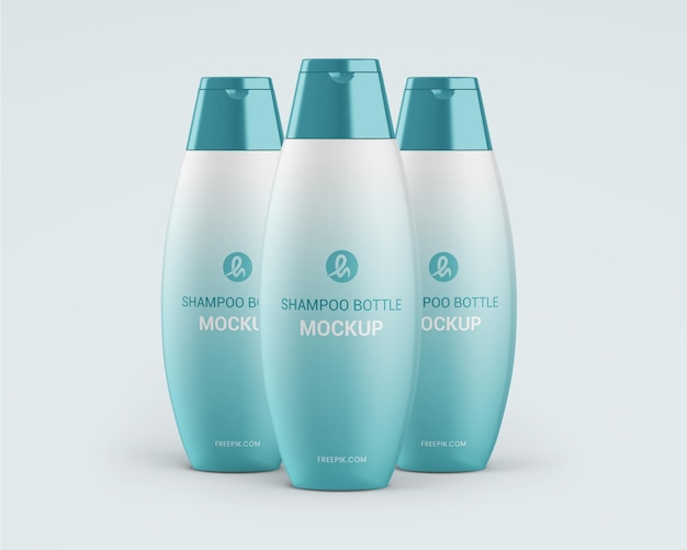 Modelo de garrafa de shampoo