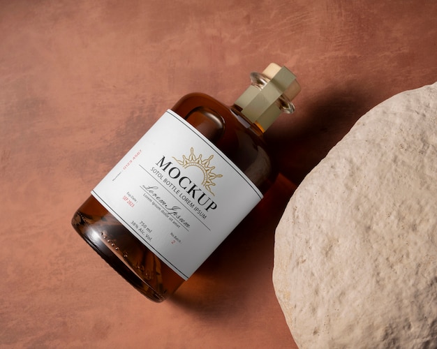 Modelo de garrafa de sotol de cima