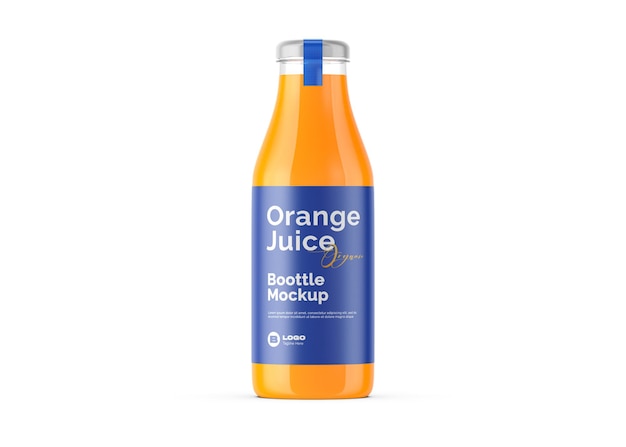Modelo de garrafa de suco de laranja