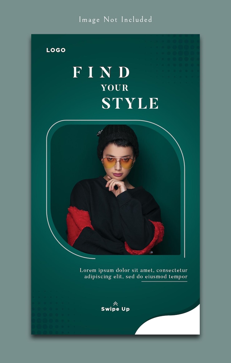 PSD modelo de história de mídia social de moda