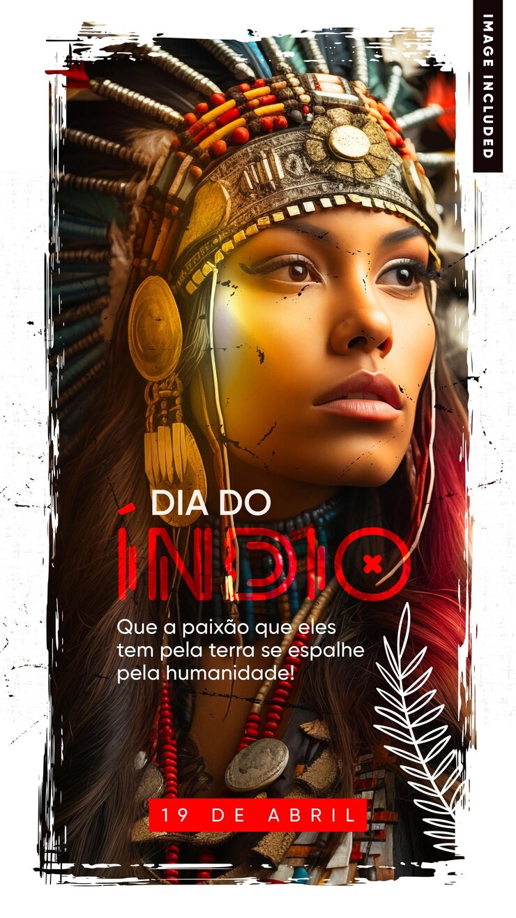 PSD modelo de histórias de mídia social do dia indiano no brasil