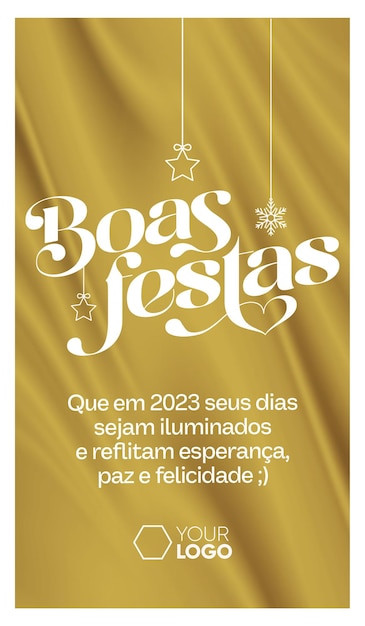 PSD modelo de histórias de mídia social feliz ano novo e boas festas