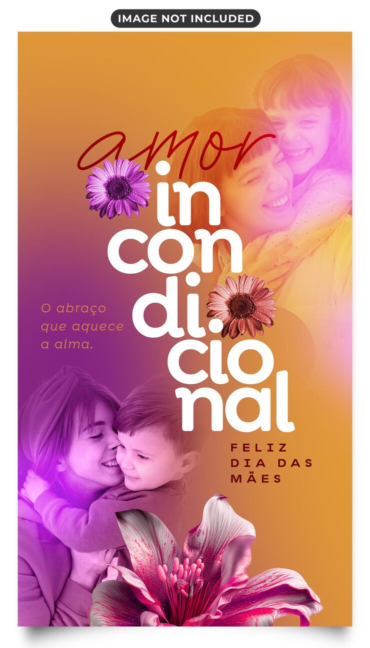 PSD modelo de histórias de mídia social feliz dia das mães amor incondicional