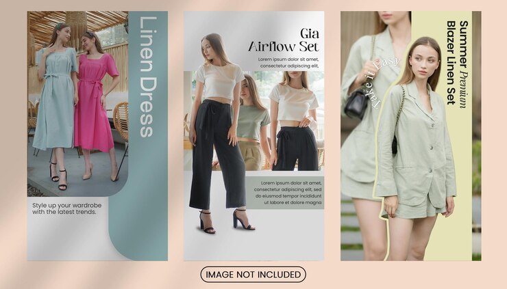 PSD modelo de histórias de moda no instagram