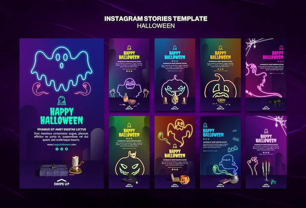 Modelo de histórias do instagram para eventos de halloween