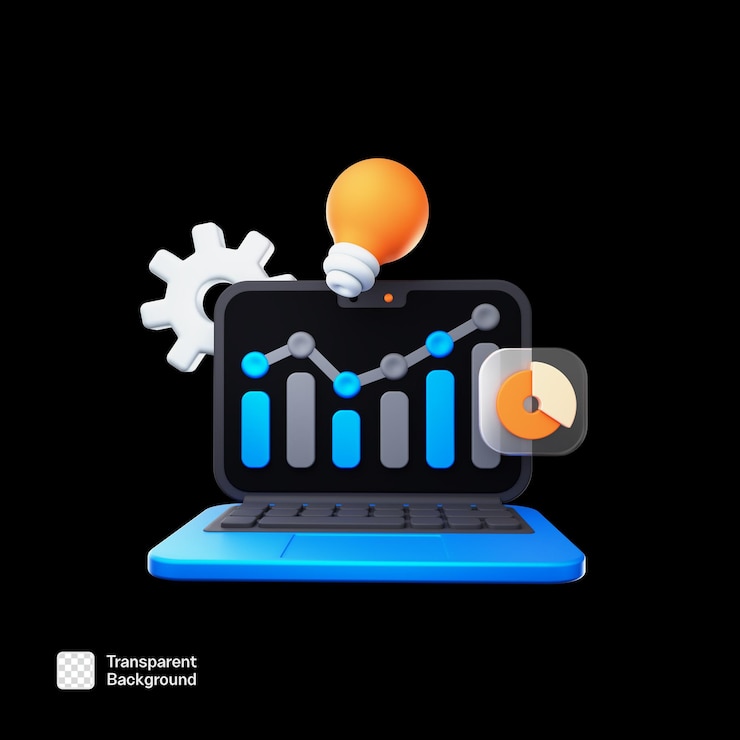 PSD modelo de ícone png de negócios 3d
