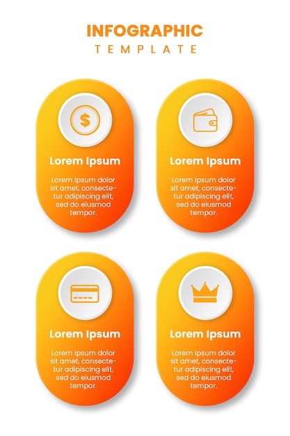 Modelo de infográfico financeiro