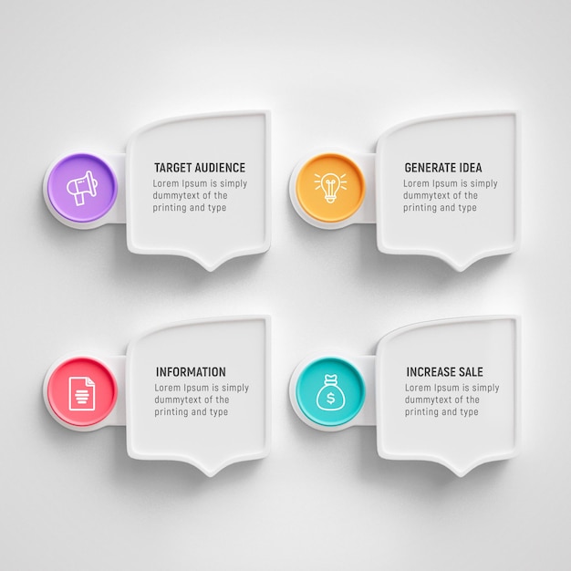 Modelo de Infográficos de Negócios 3D