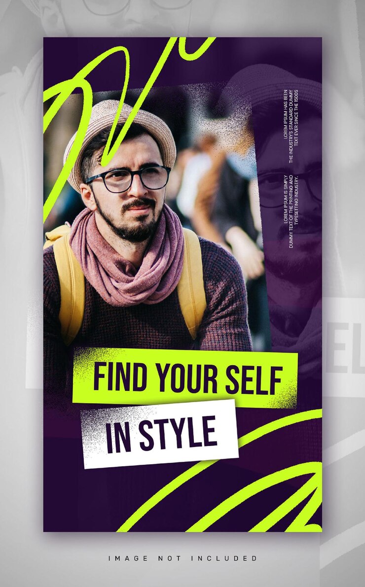 PSD modelo de instagram de mídia social