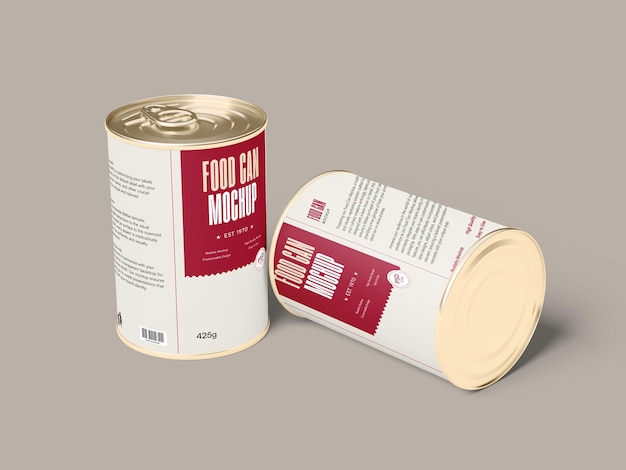 Modelo de lata de comida