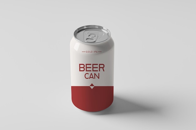 Modelo de lata de refrigerante