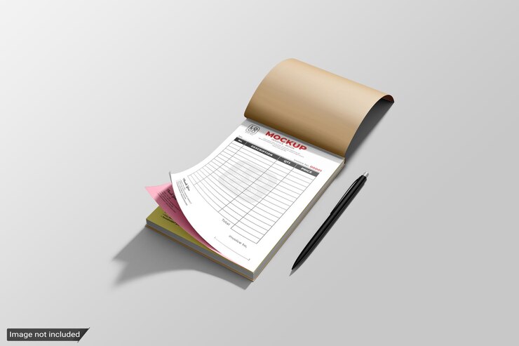 PSD modelo de livro de faturas