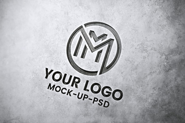 Modelo de logotipo de parede 3D