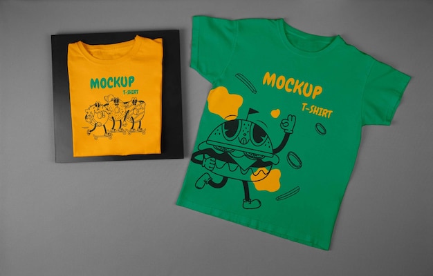 Modelo de logotipo em camiseta com efeito de pointillismo
