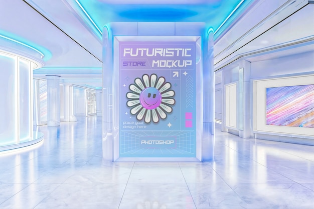 Modelo de loja futurista