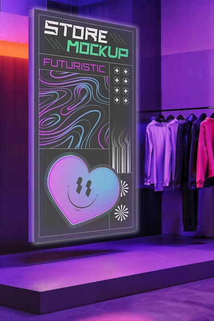 Modelo de loja futurista