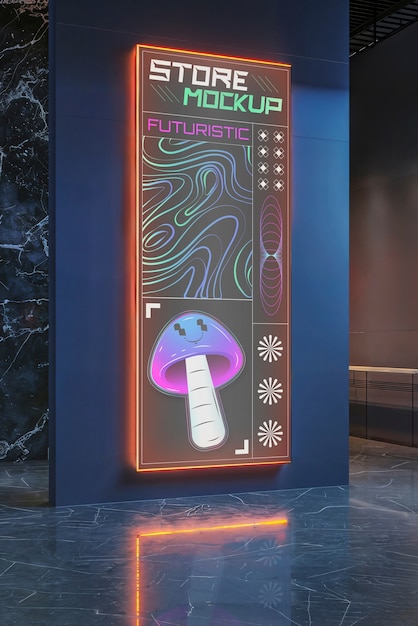 Modelo de loja futurista