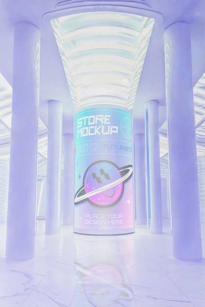 Modelo de loja futurista