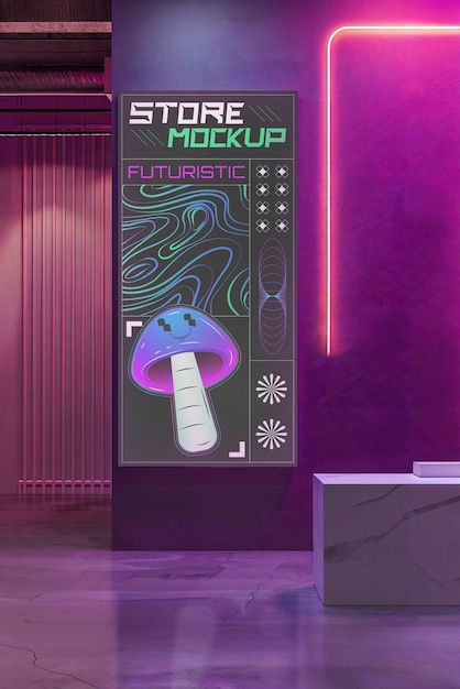 Modelo de loja futurista