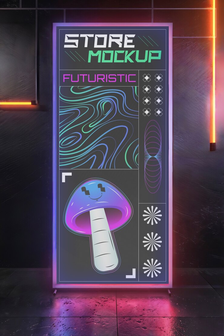 Modelo de loja futurista