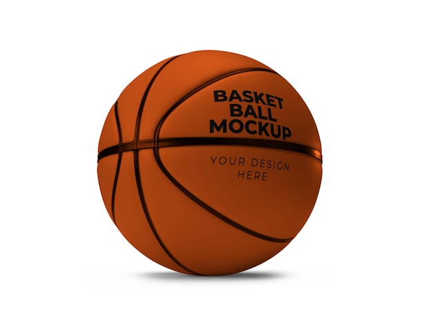Modelo de maquete de basquete isolado PSD