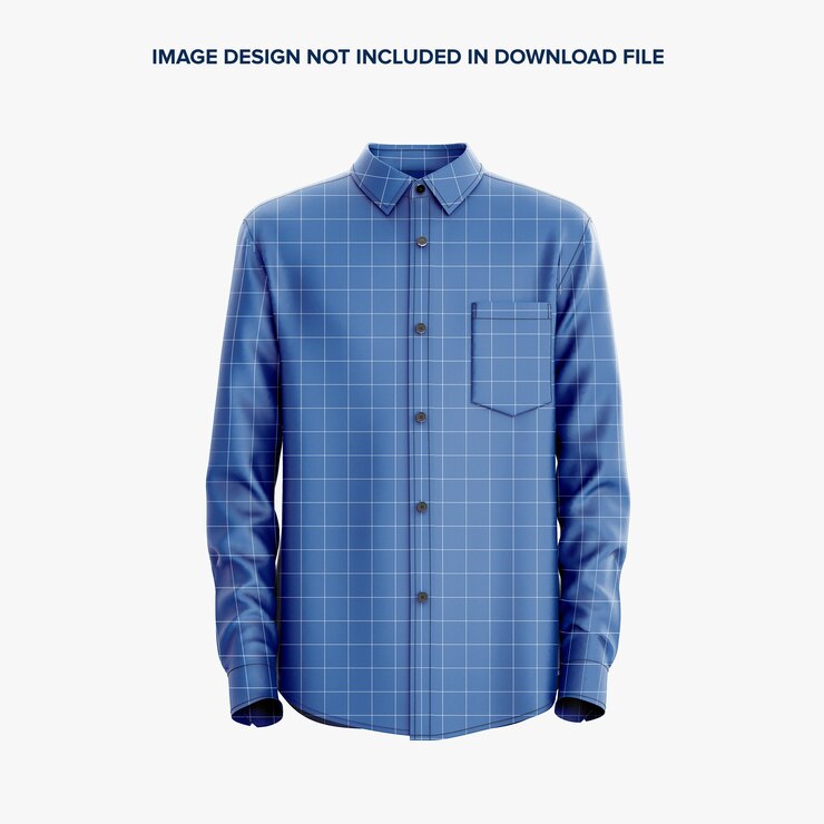 Modelo de Maquete de Camisa Manga Longa