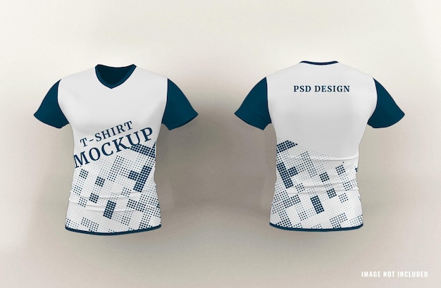 Modelo de maquete de camiseta masculina realista conceito de moda