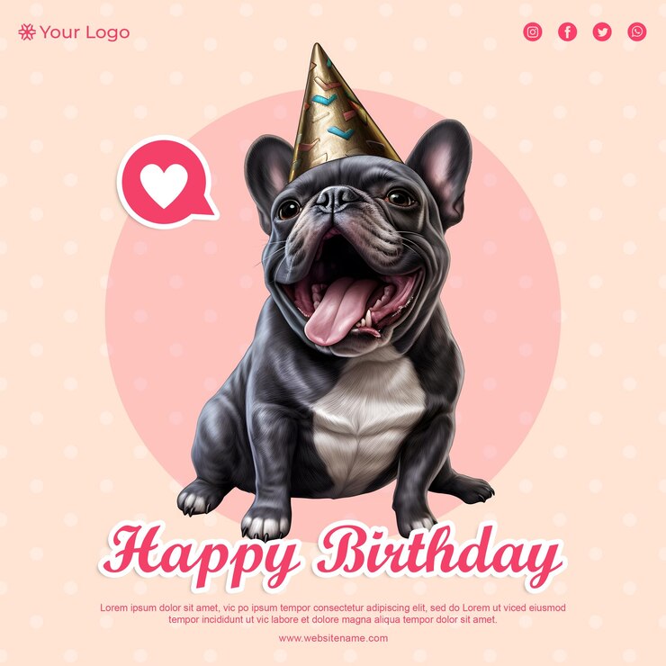 PSD modelo de maquete de cartão psd de feliz aniversário