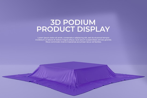 Modelo de maquete de exibição de produto 3D Podium