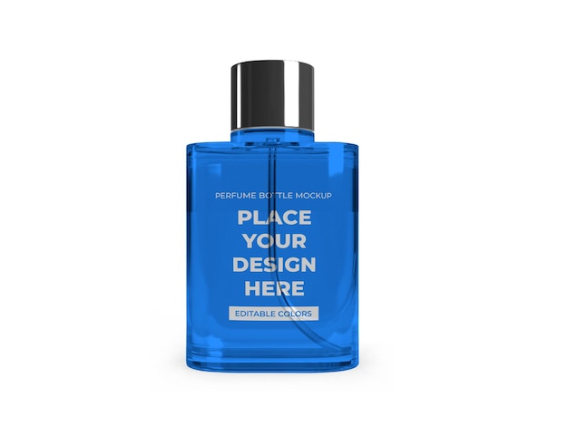 Modelo de maquete de frasco de spray de perfume PSD