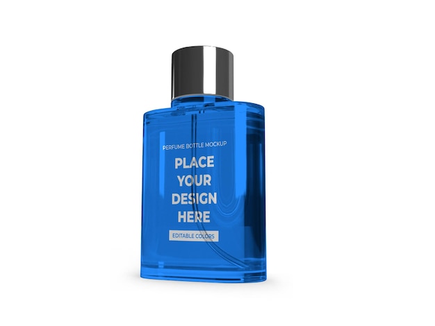 Modelo de maquete de frasco de spray de perfume PSD