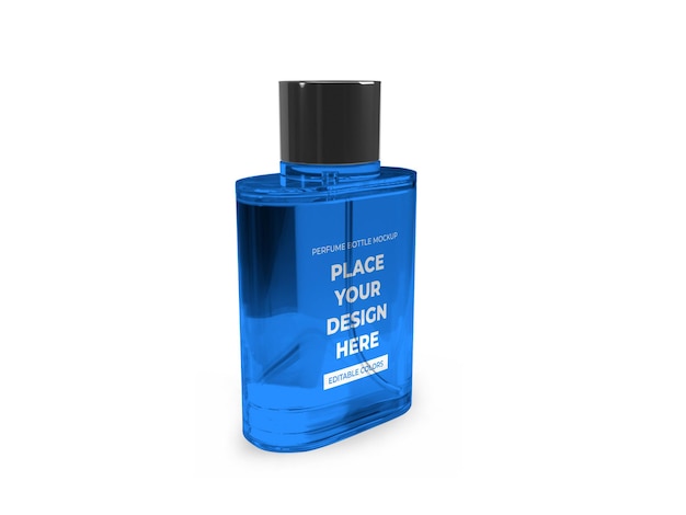 Modelo de maquete de frasco de spray de perfume PSD