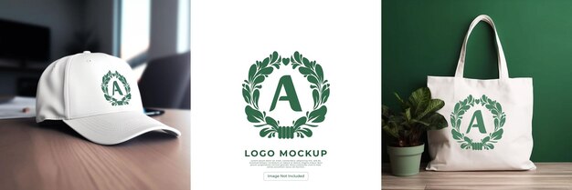 PSD modelo de maquete de logotipo moderno e fácil de usar