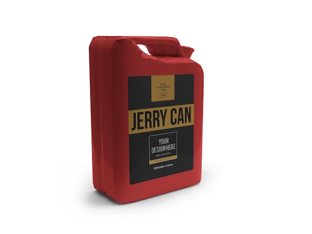 Modelo de maquete de plástico jerry can isolado