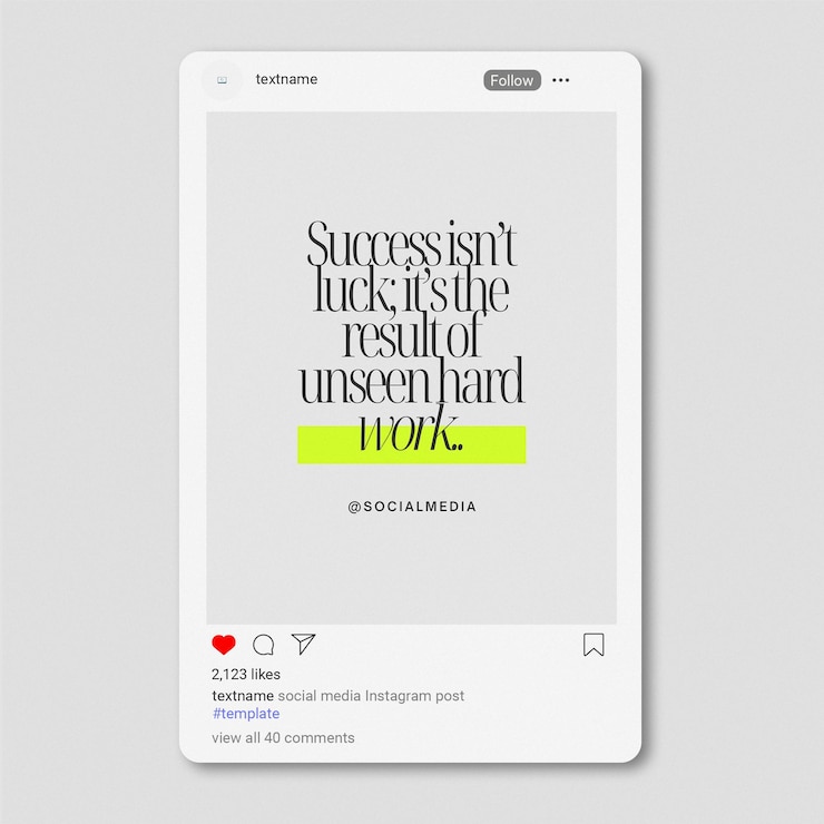 PSD modelo de maquete de postagem de atualização do instagram