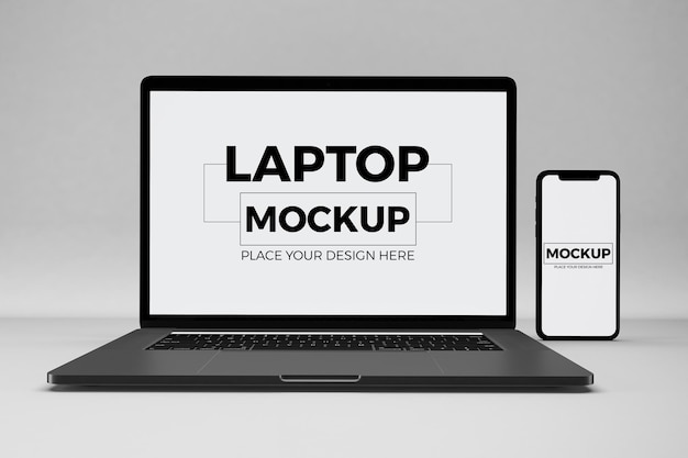 Modelo de maquete de tela de laptop