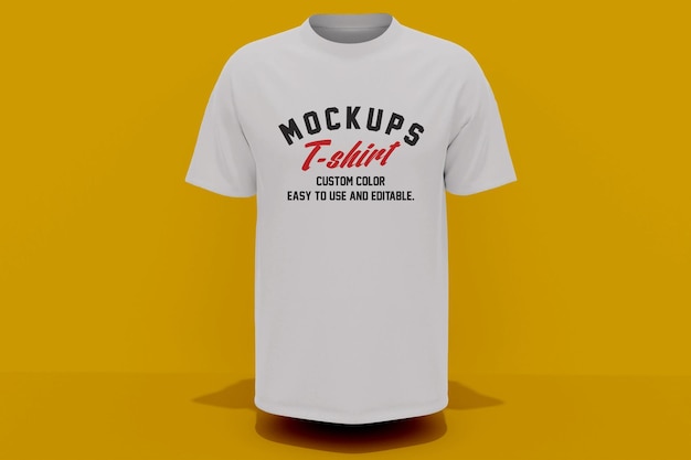 Modelo de maquete frontal realista de camiseta PSD