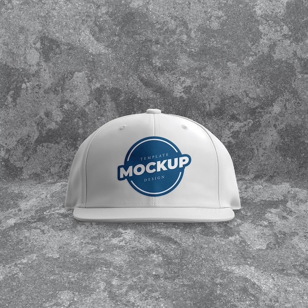 Modelo de marca de chapéu Snapback editável