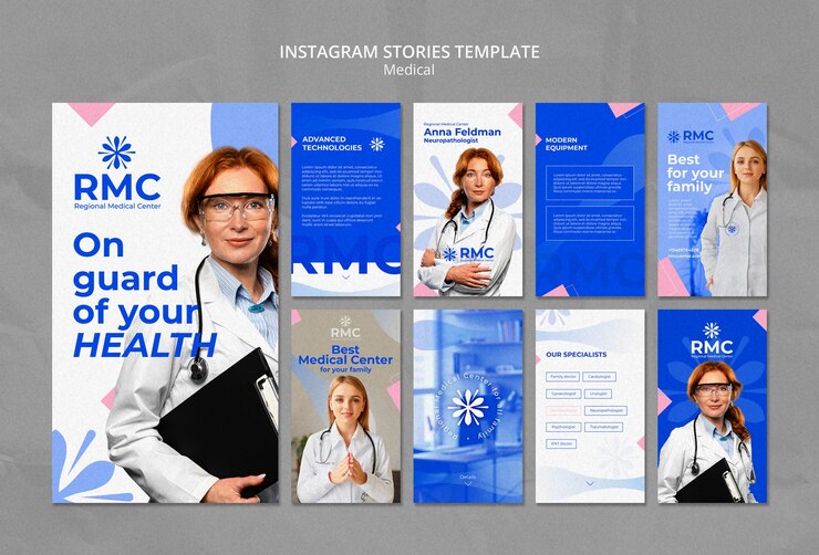 PSD modelo de médico de design plano