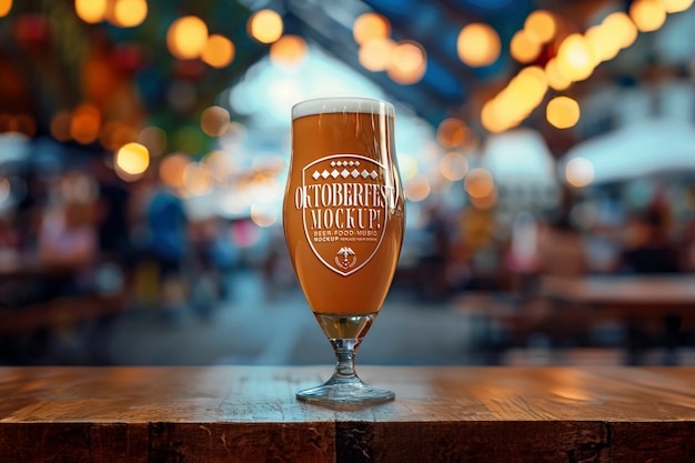 Modelo de merchandising da Oktoberfest