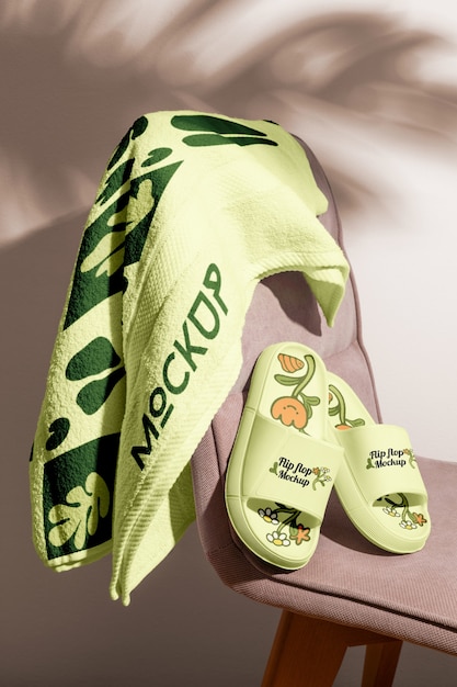 Modelo de merchandising de verão
